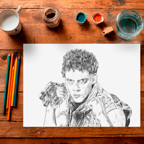 Furia contenida – Lámina impresa 21x29 cm